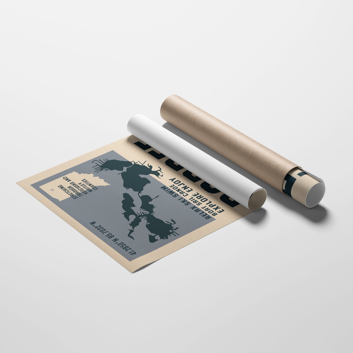 Barbee Lake Chain Travel Poster