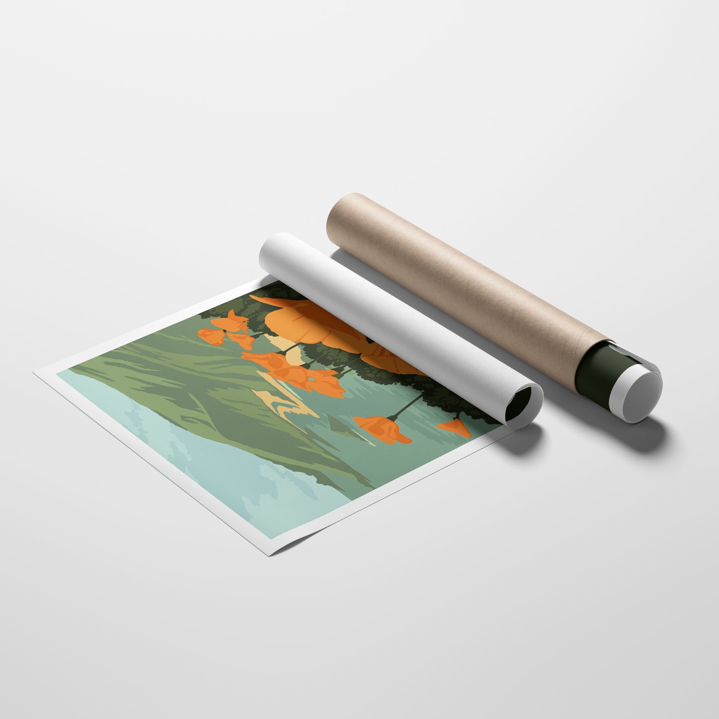 California Poppies Travel Poster