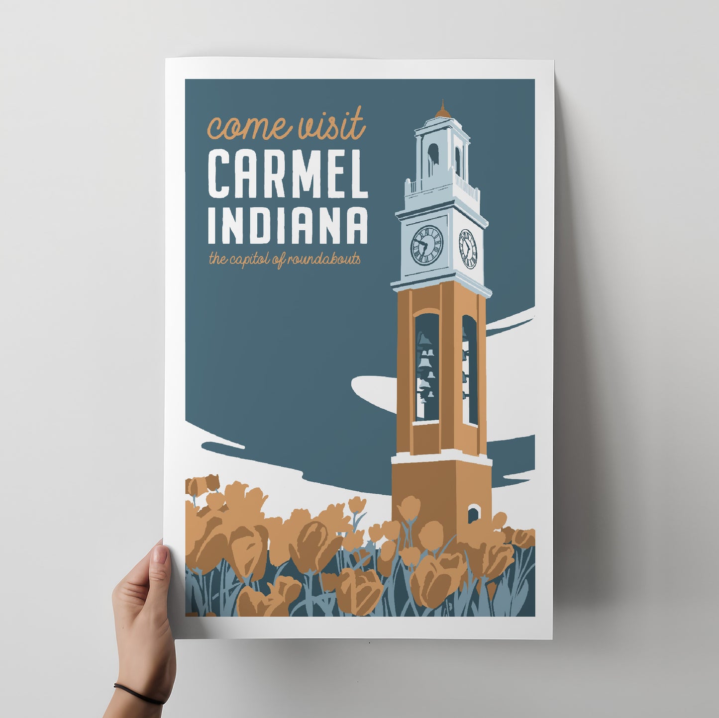 Carmel, Indiana Travel Poster