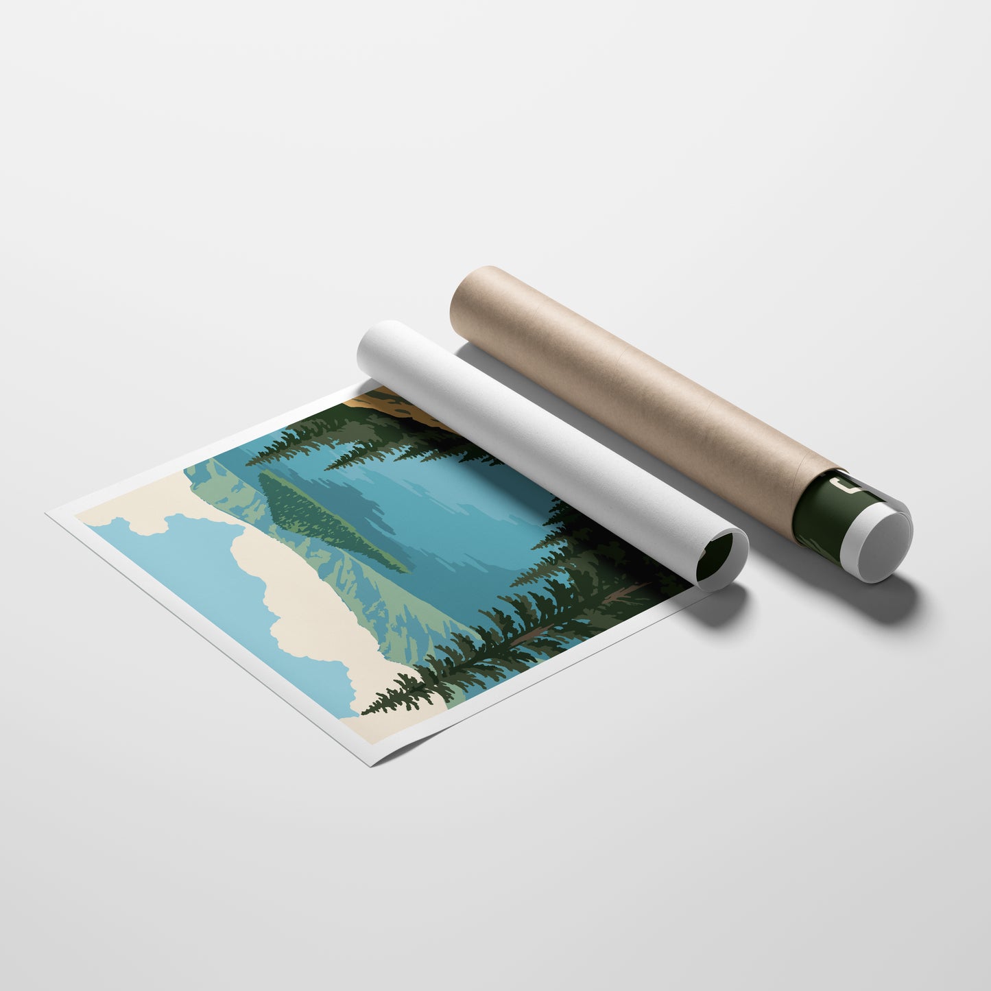 Crater Lake National Park Travel Poster