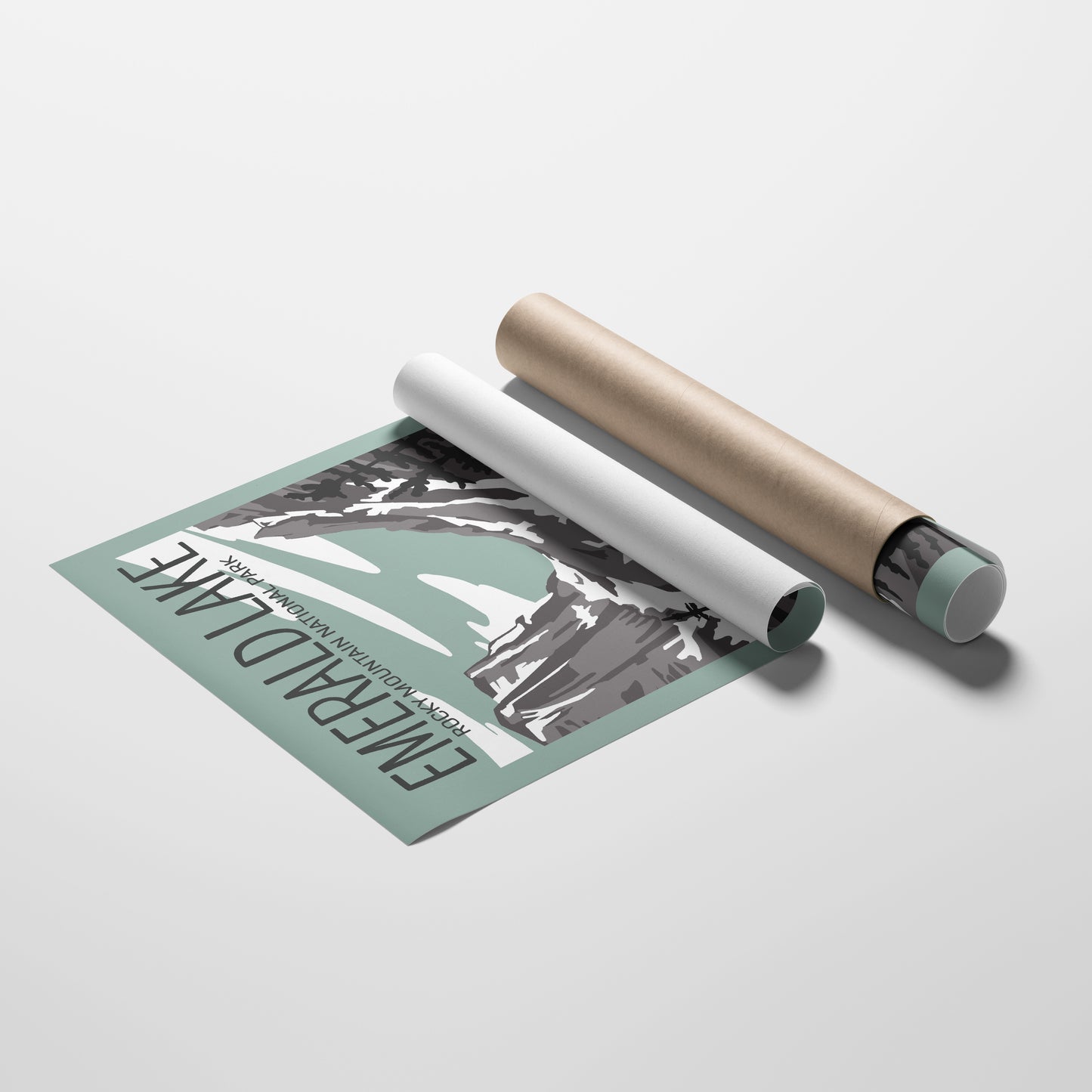 Emerald Lake Travel Poster