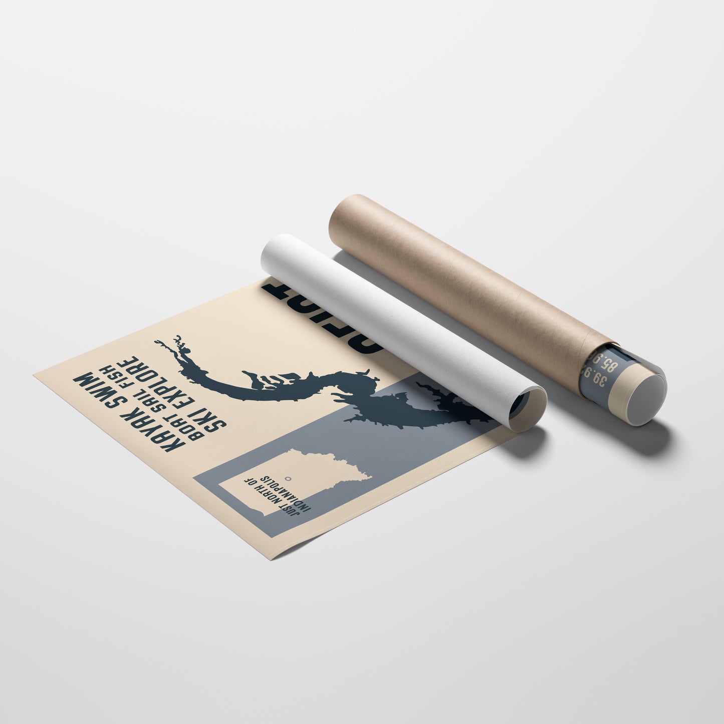 Geist Reservoir Travel Poster
