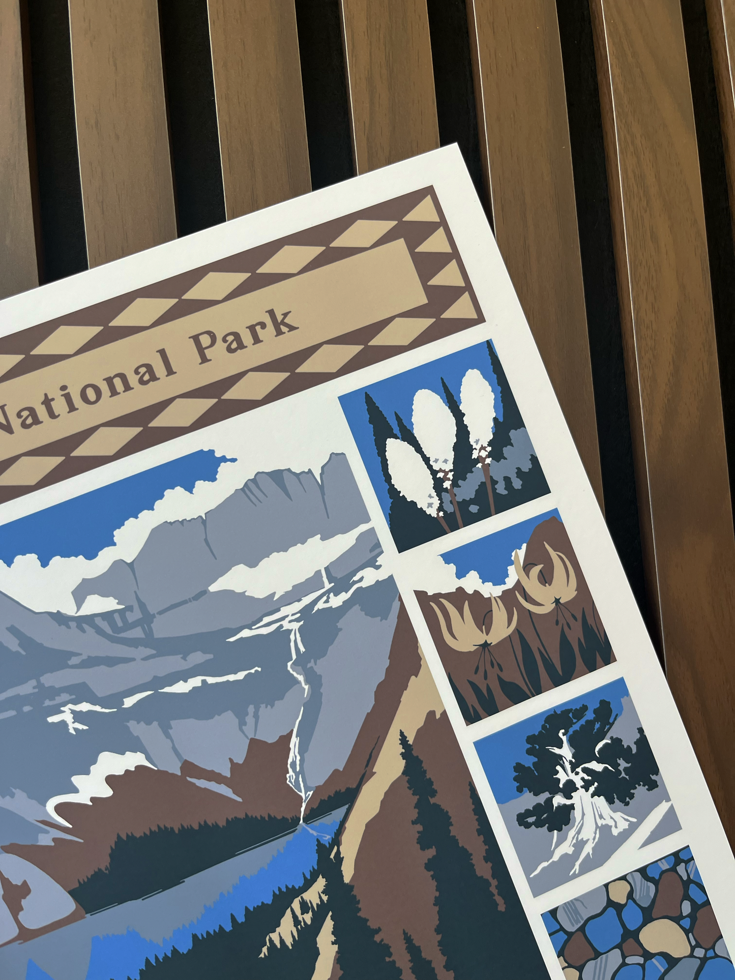 Glacier National Park Travel Poster Print