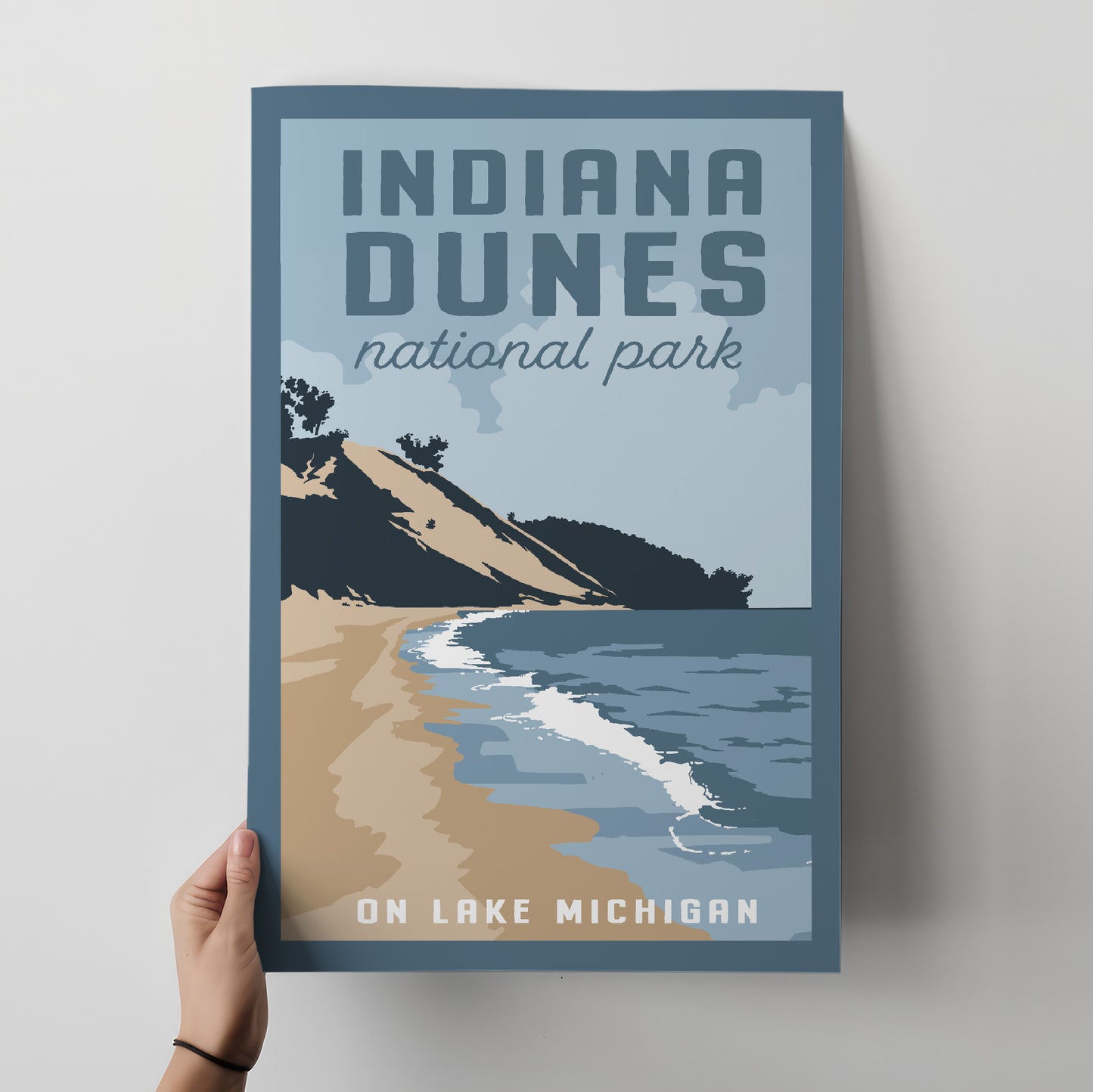 Indiana Dunes Travel Poster
