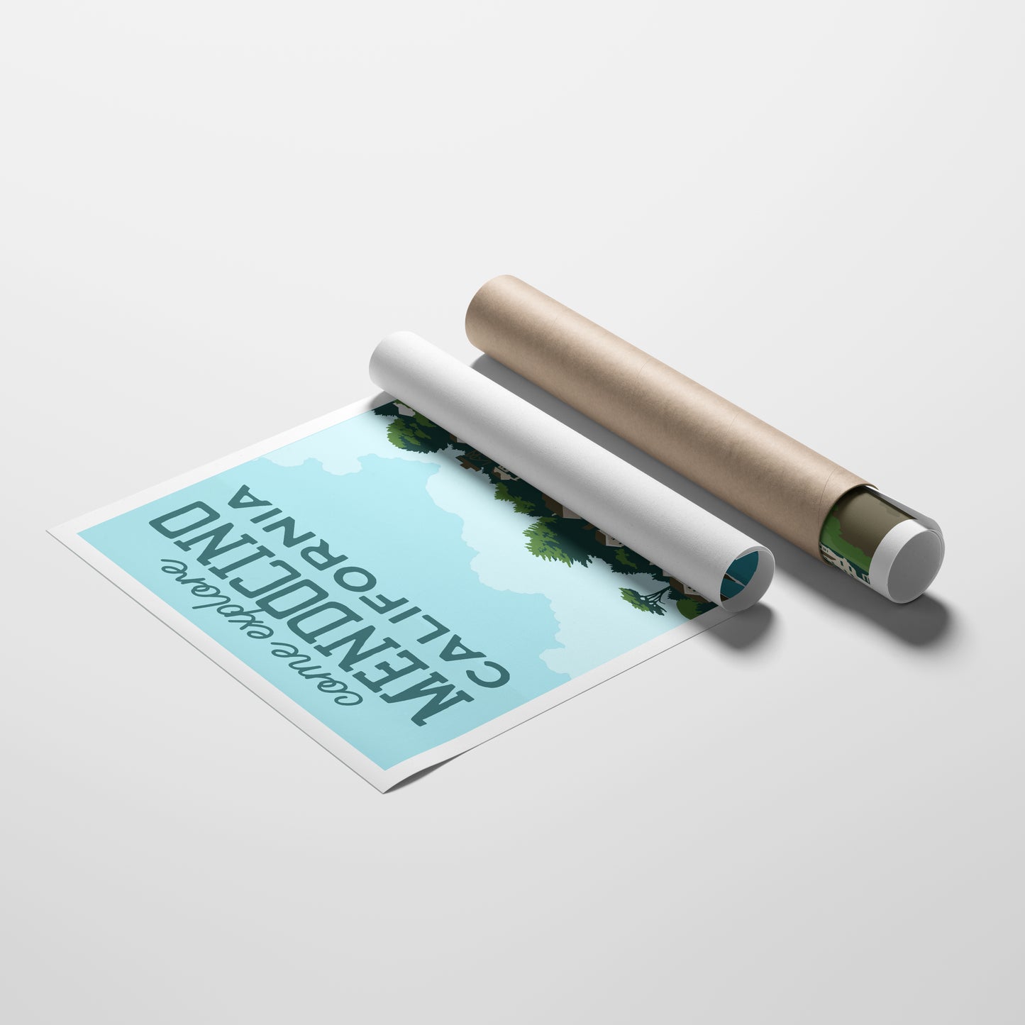 Mendocino, California Travel Poster