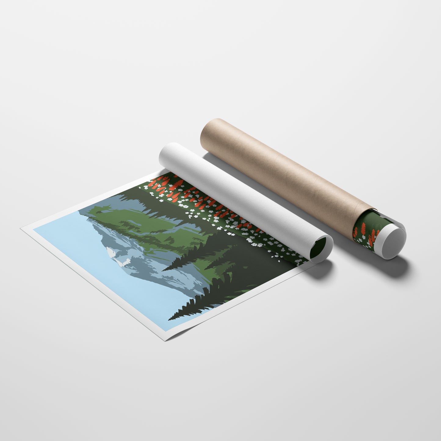 Mount Rainer National Park Travel Poster