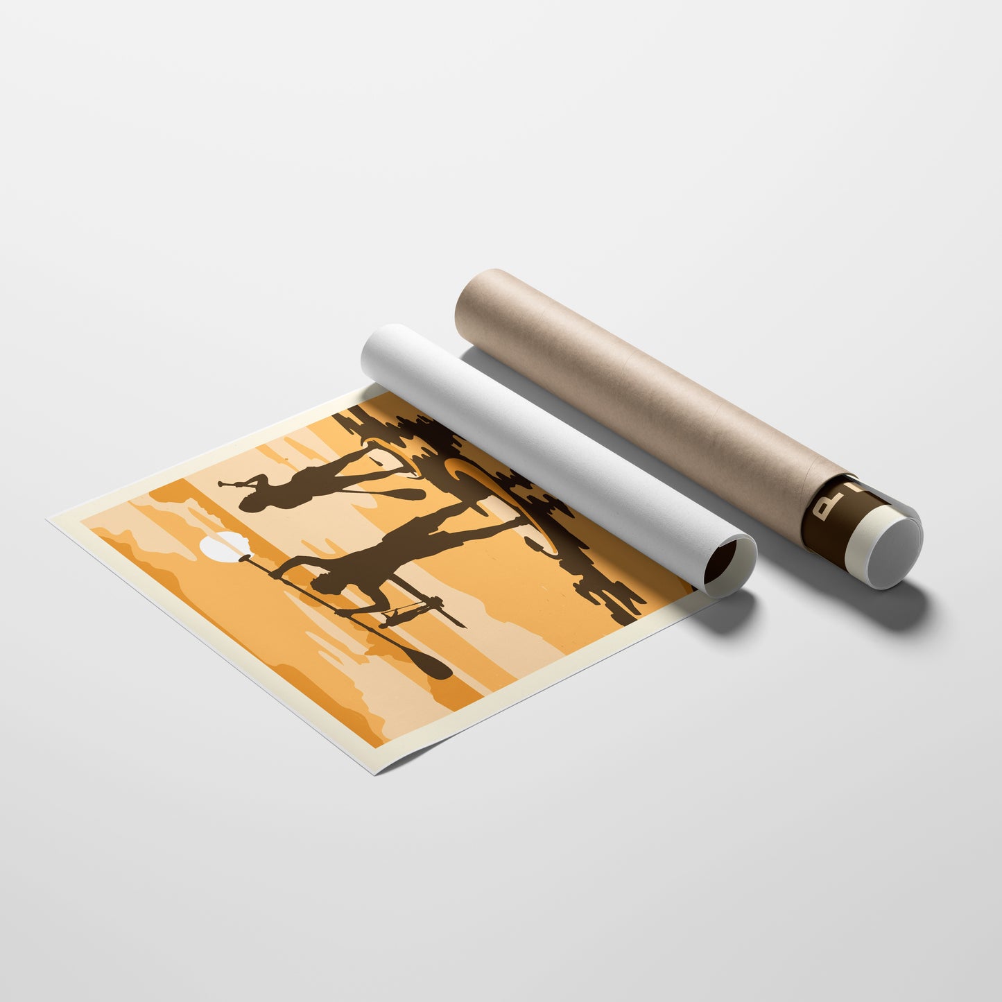 Paddle Indiana Travel Poster