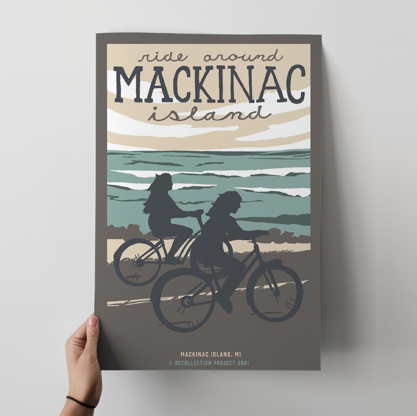 Bike Mackinac Island Travel Poster