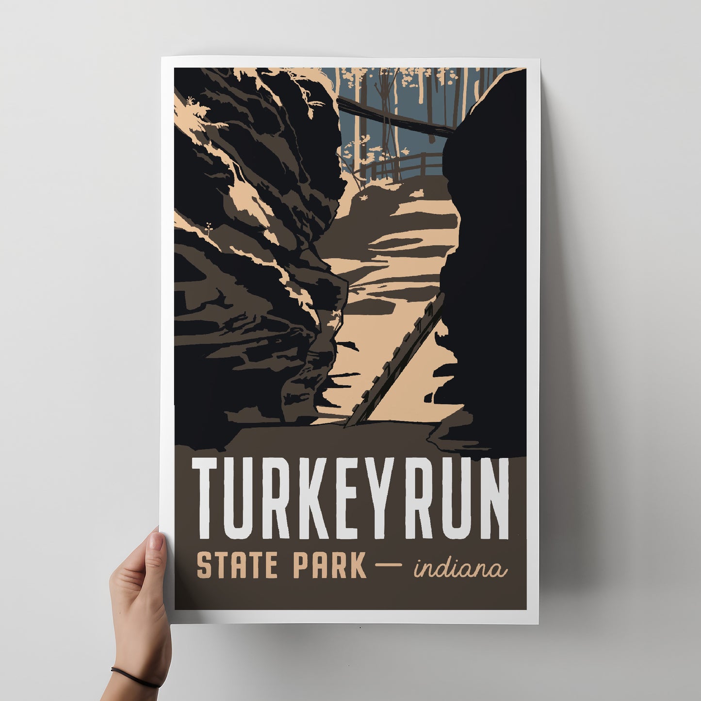 Turkey Run Travel Poster