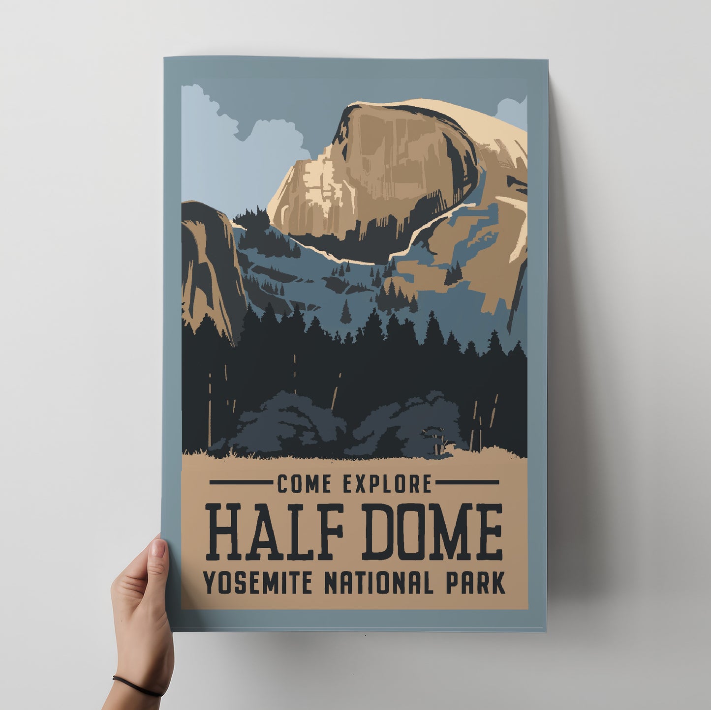 Half Dome Travel Poster