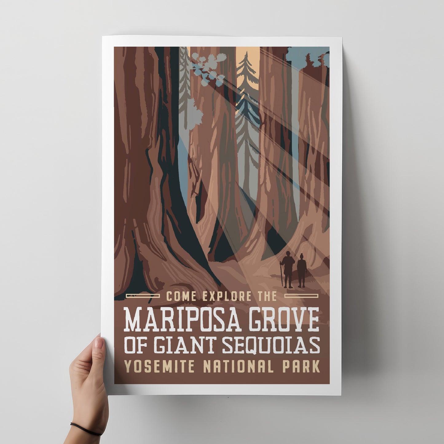 Mariposa Grove of Giant Sequoias Travel Poster