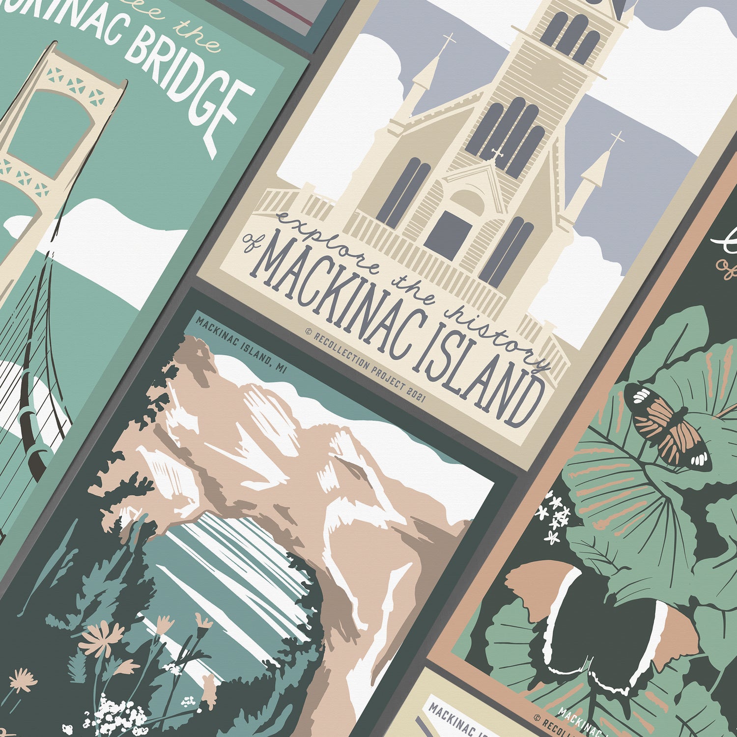 Mackinac Island Travel Posters