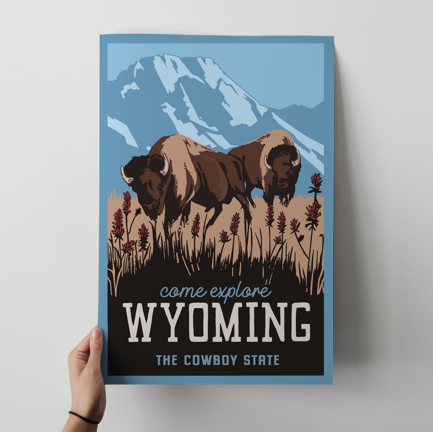 Wyoming Travel Poster