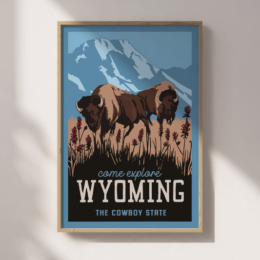 Wyoming Travel Poster