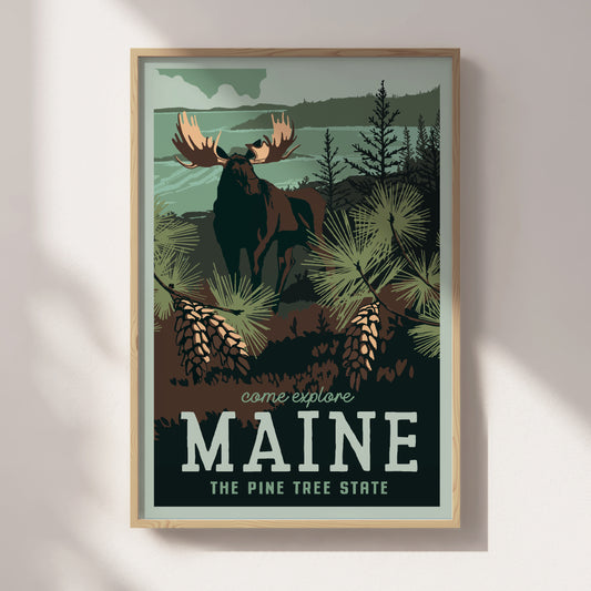 Maine Travel Poster