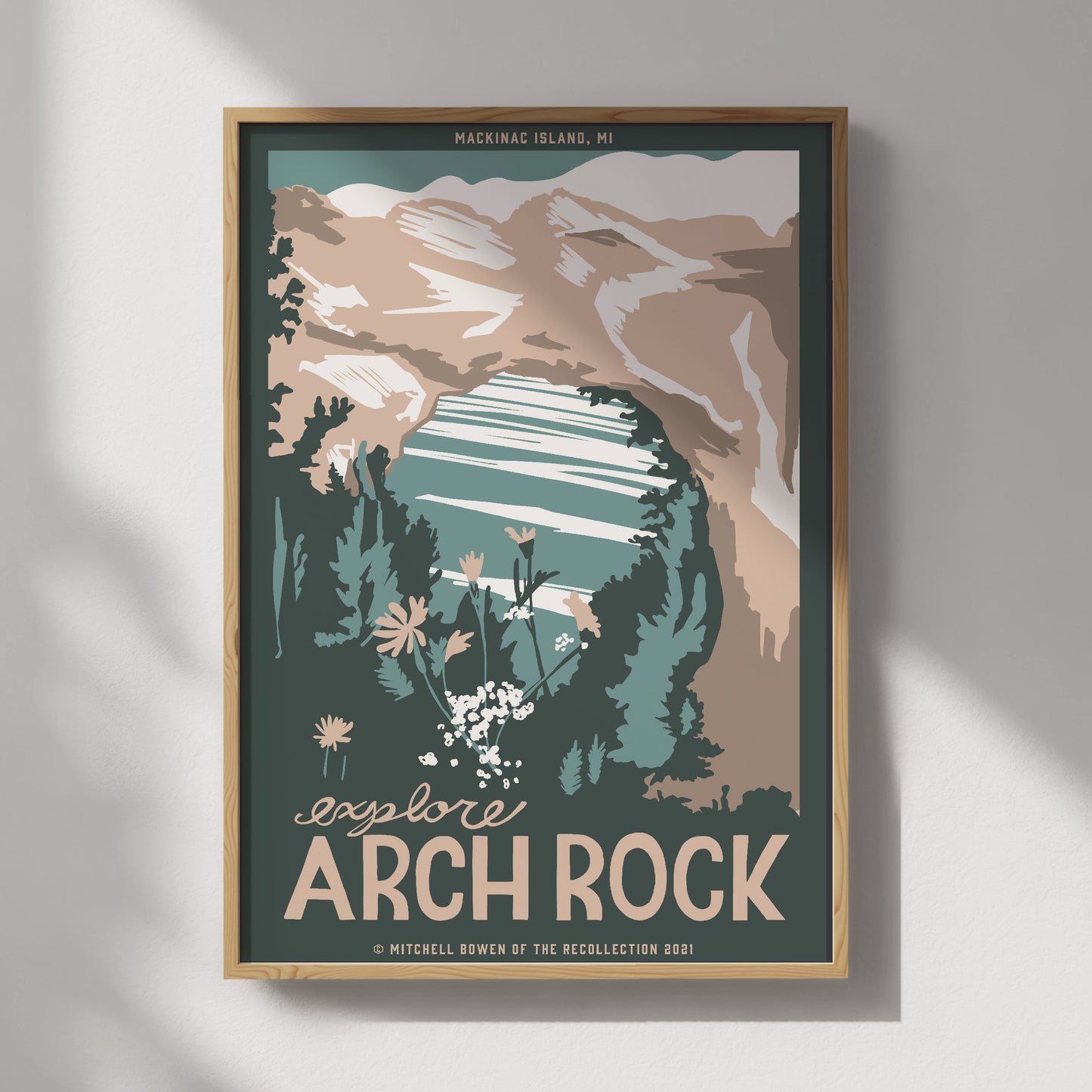 Arch Rock Travel Poster