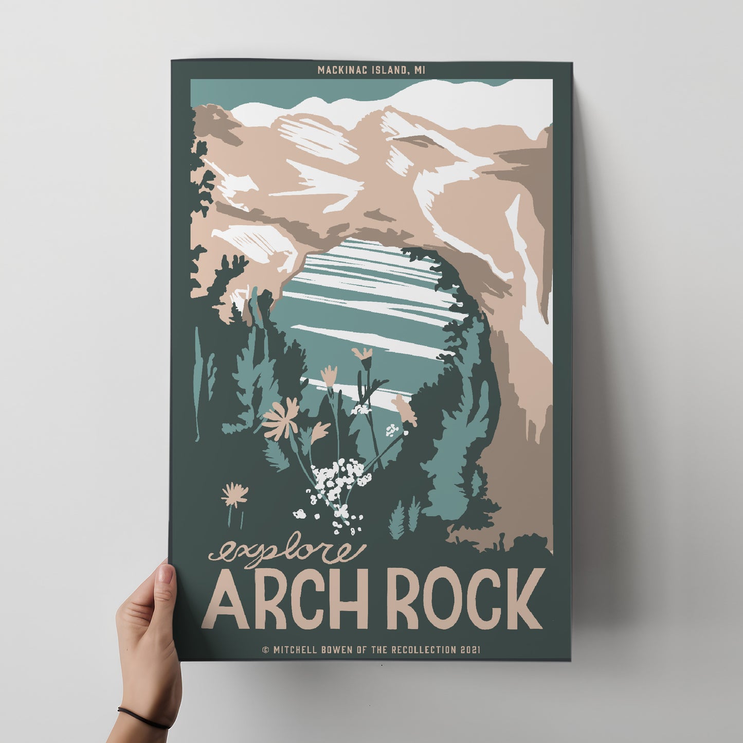 Arch Rock Travel Poster