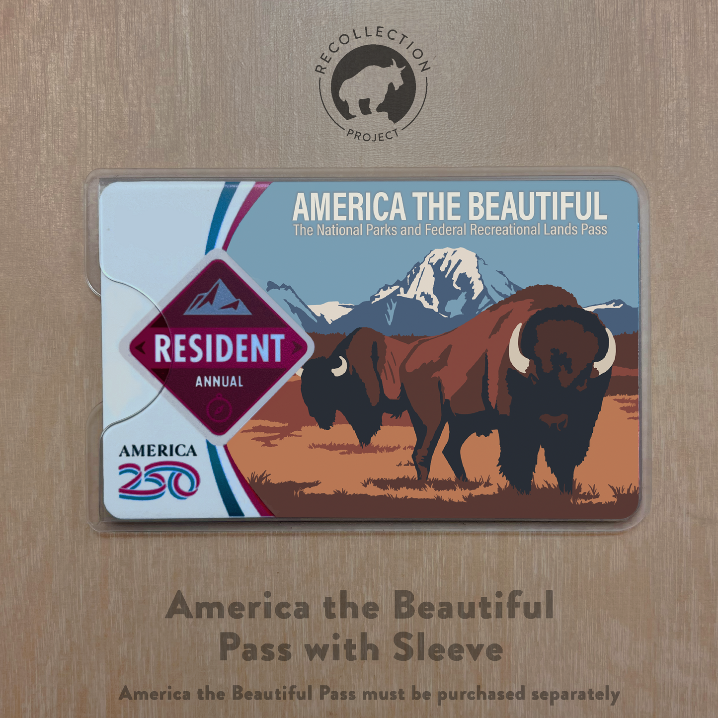 America the Beautiful National Parks Pass Sleeve