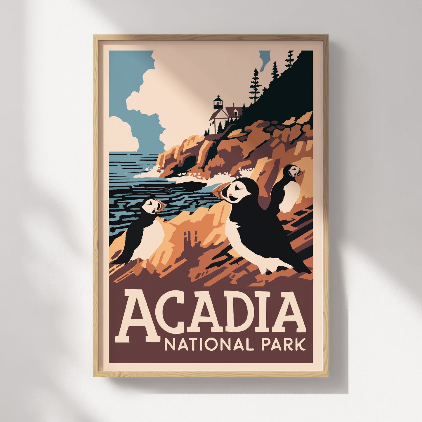 Acadia National Park Travel Poster