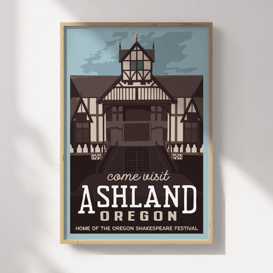 Ashland, Oregon Travel Poster