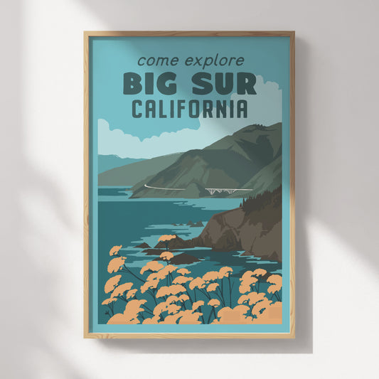 Big Sur, California Travel Poster