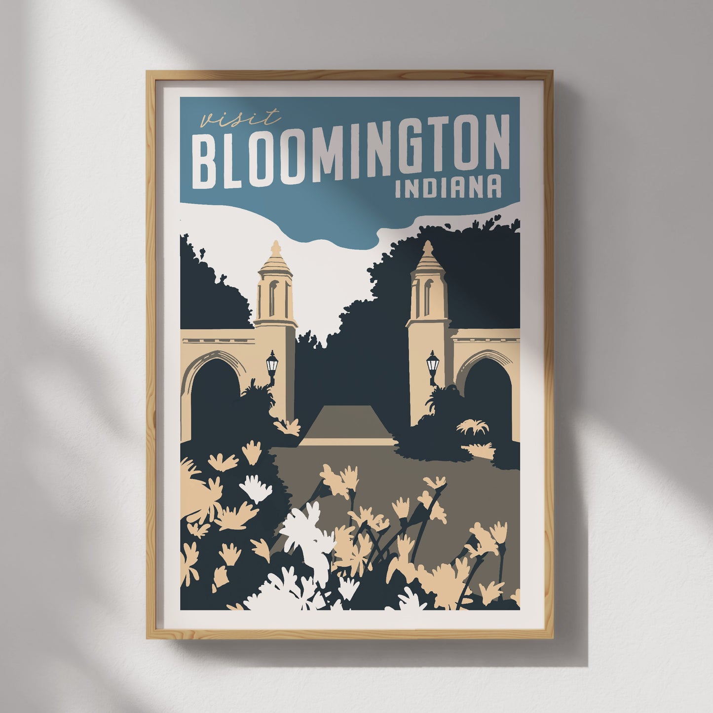 Bloomington, Indiana Travel Poster