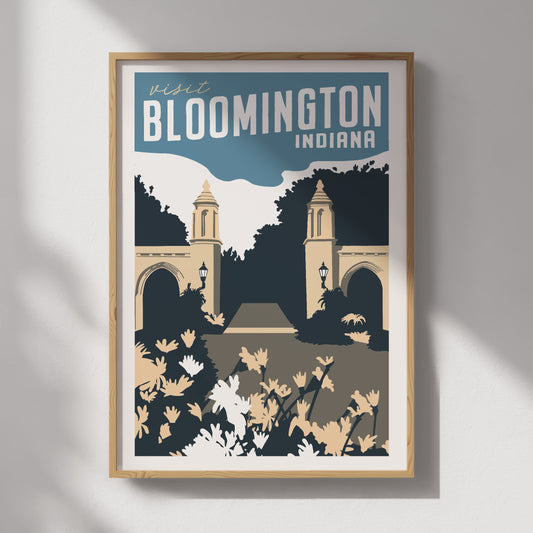 Bloomington, Indiana Travel Poster