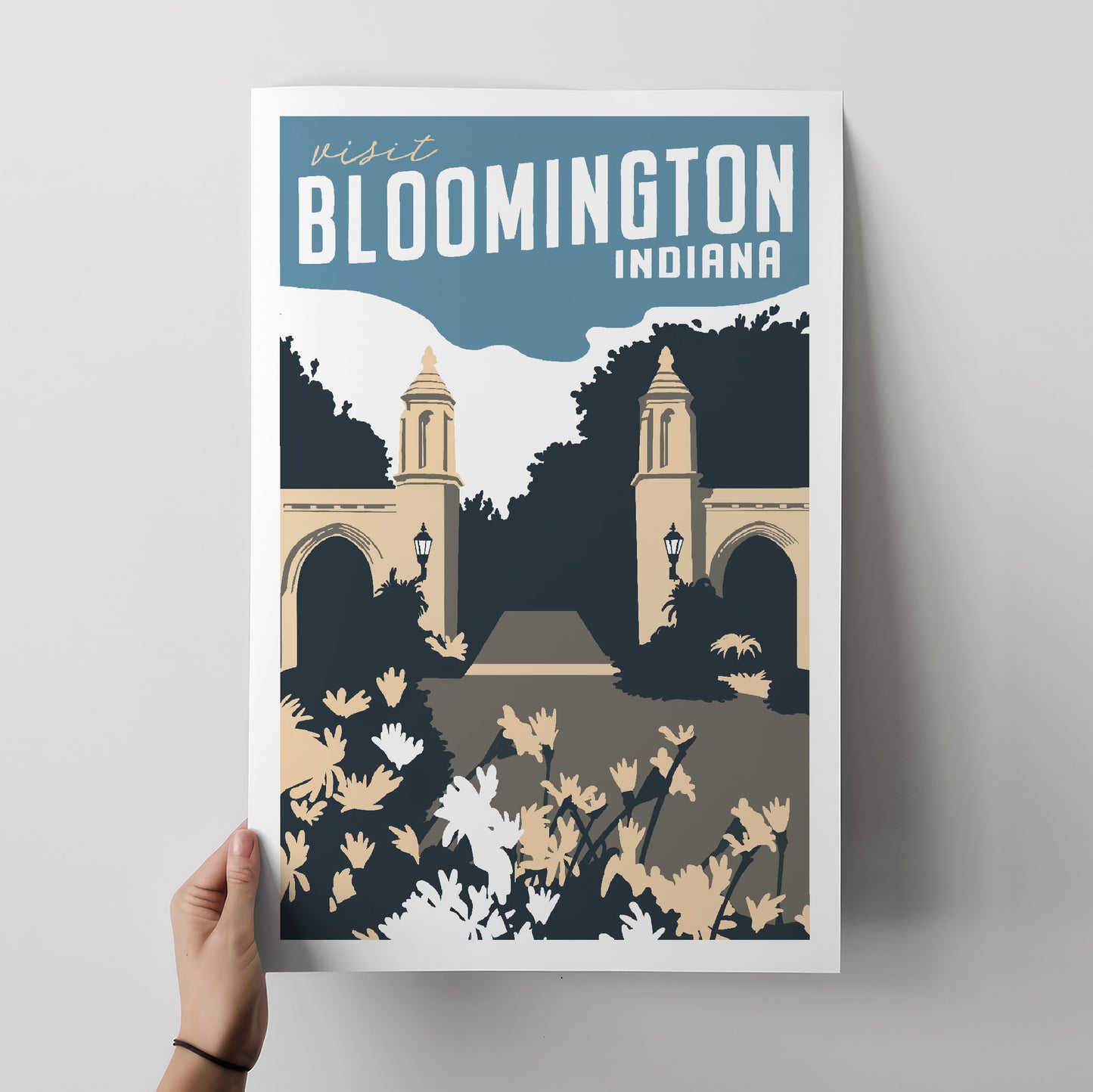 Bloomington, Indiana Travel Poster