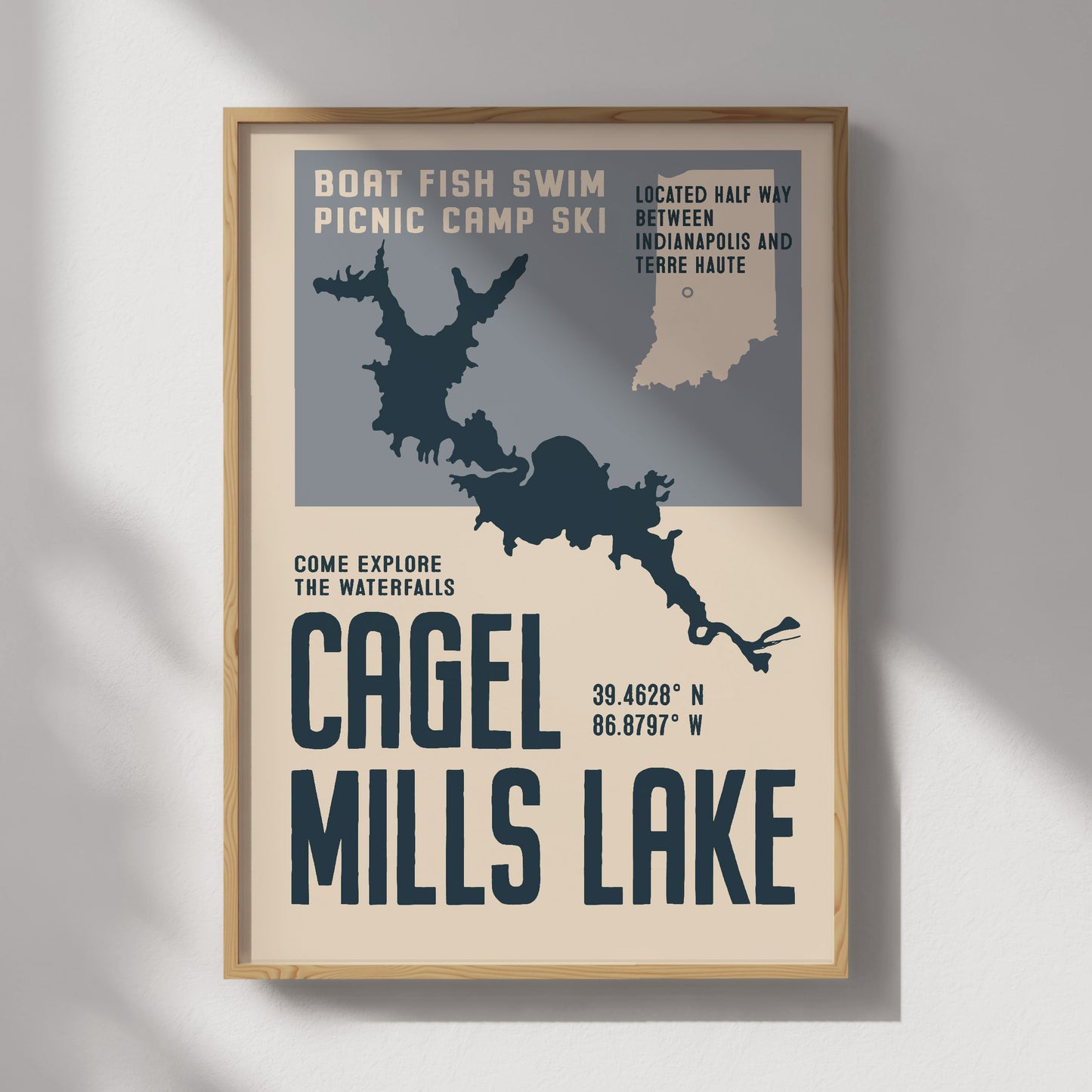Cagel Mills Lake Travel Poster