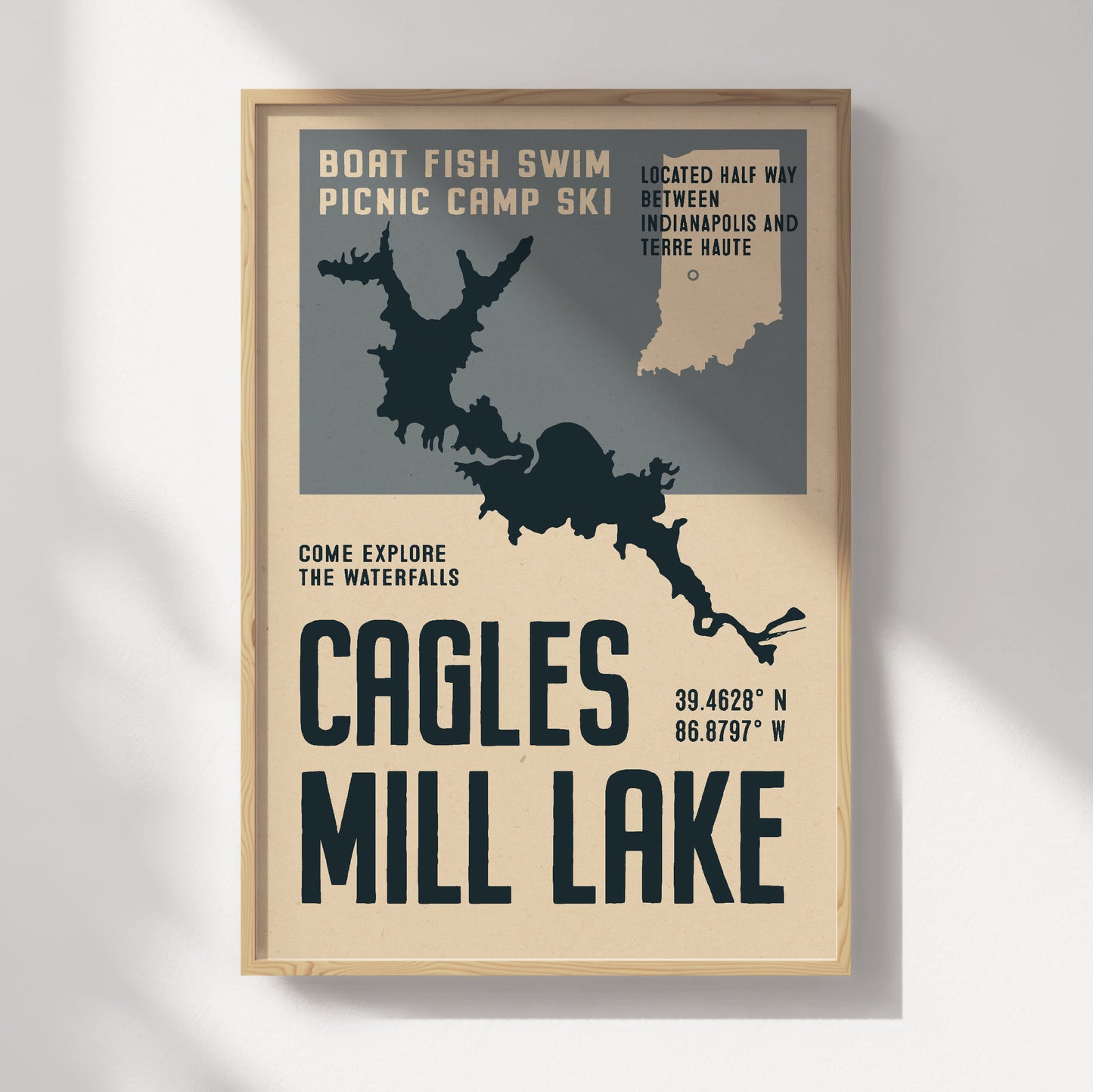 Cagles Mill Lake Travel Poster