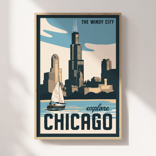 Chicago Travel Poster