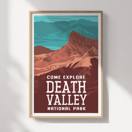 Death Valley National Park Travel Poster