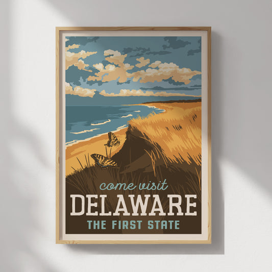 Delaware Travel Poster