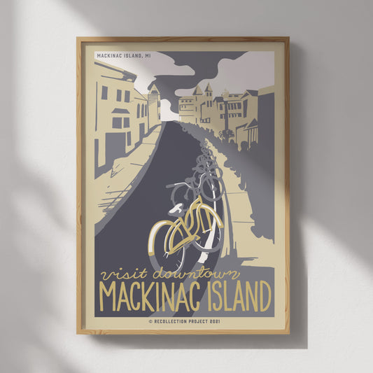 Downtown Mackinac Travel Poster
