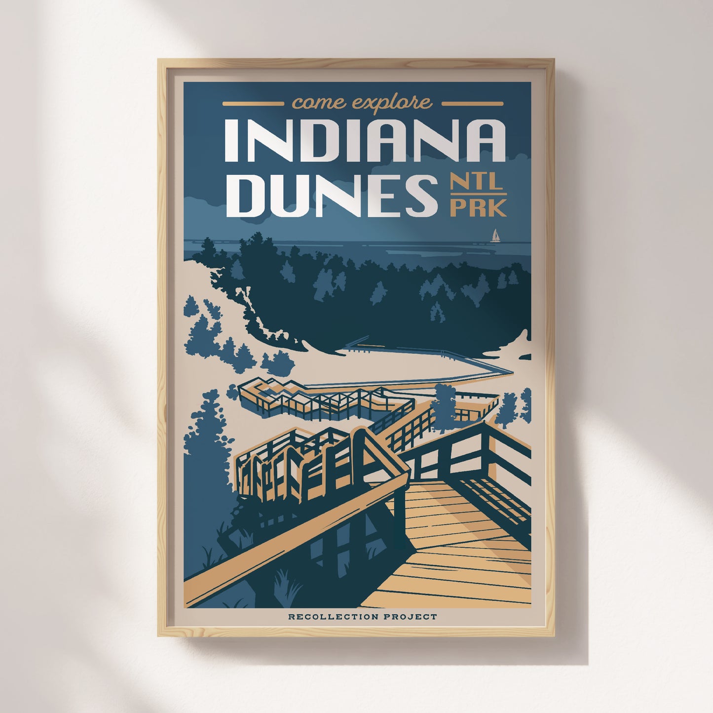 Indiana Dunes National Park Travel Poster