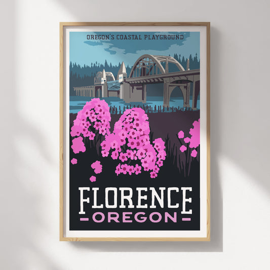 Florence, Oregon Travel Poster