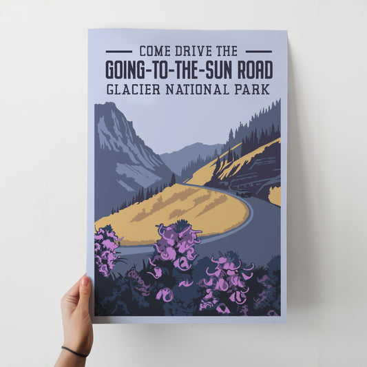 Going-to-the-Sun-Road Travel Poster
