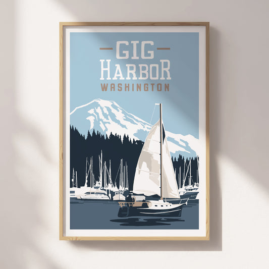 Gig Harbor Travel Poster