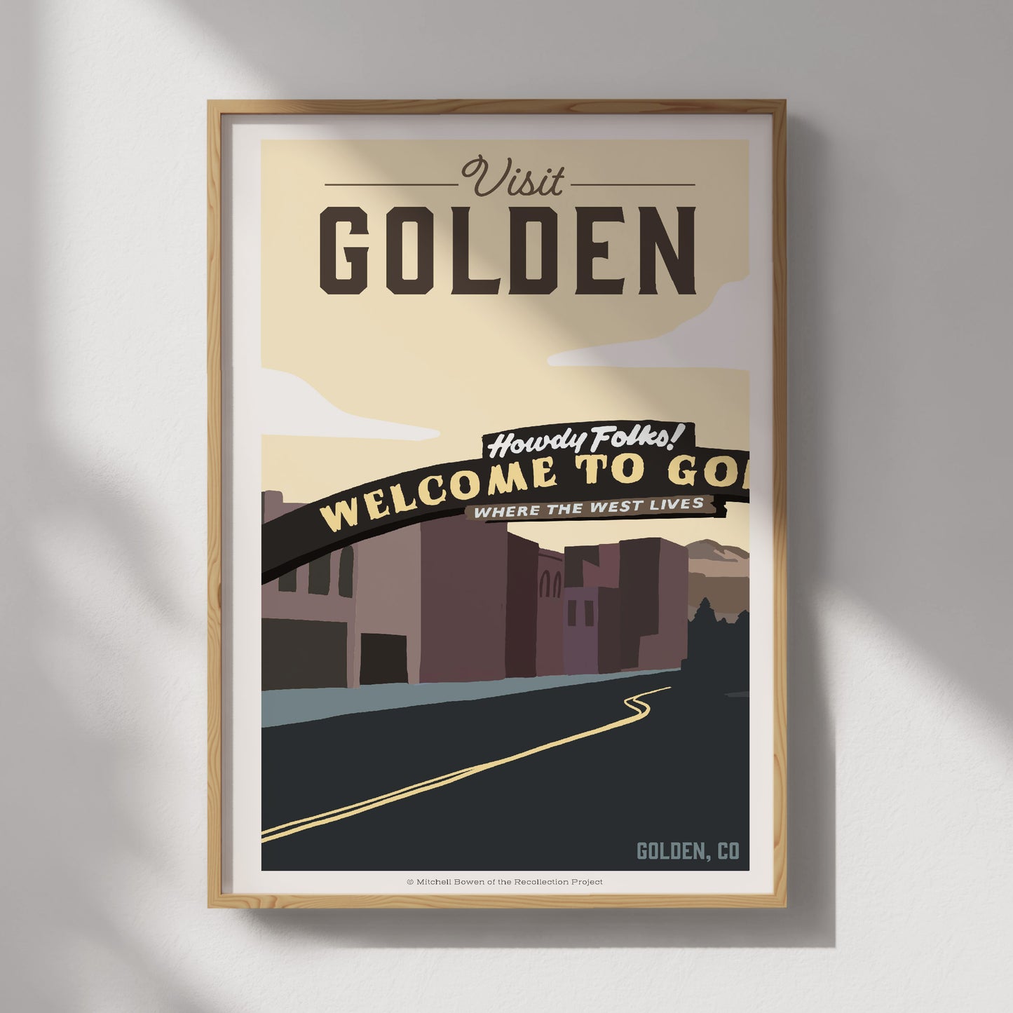 Golden, Colorado Travel Poster