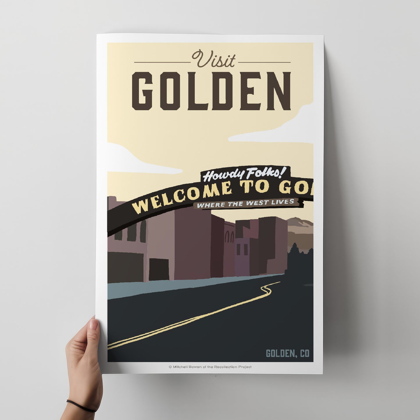 Golden, Colorado Travel Poster
