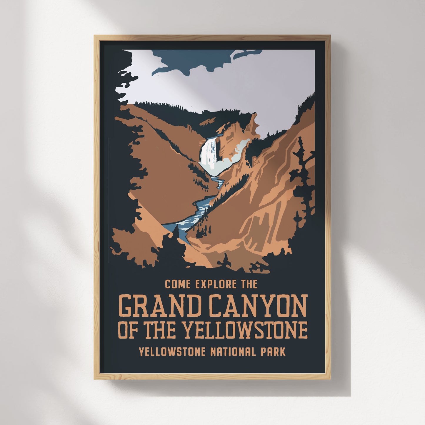 Grand Canyon of the Yellowstone Travel Poster