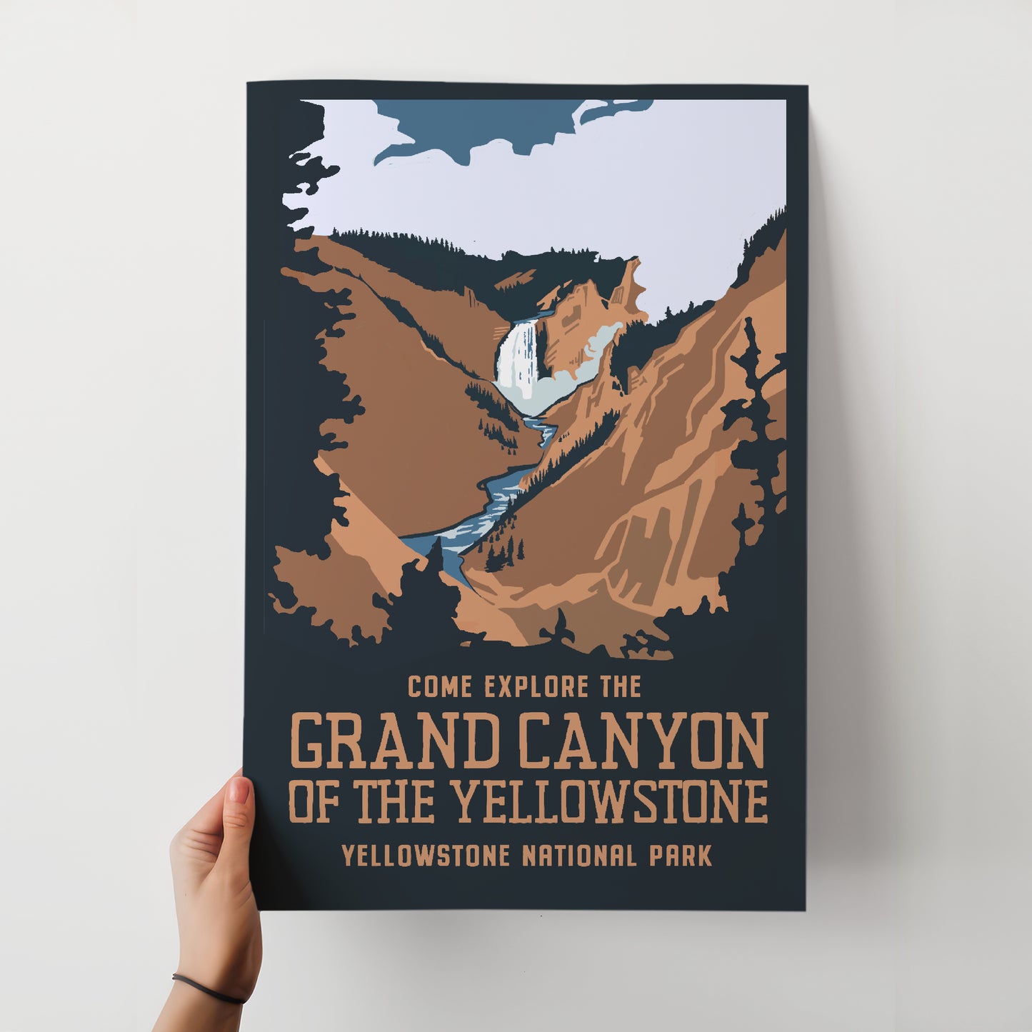 Grand Canyon of the Yellowstone Travel Poster