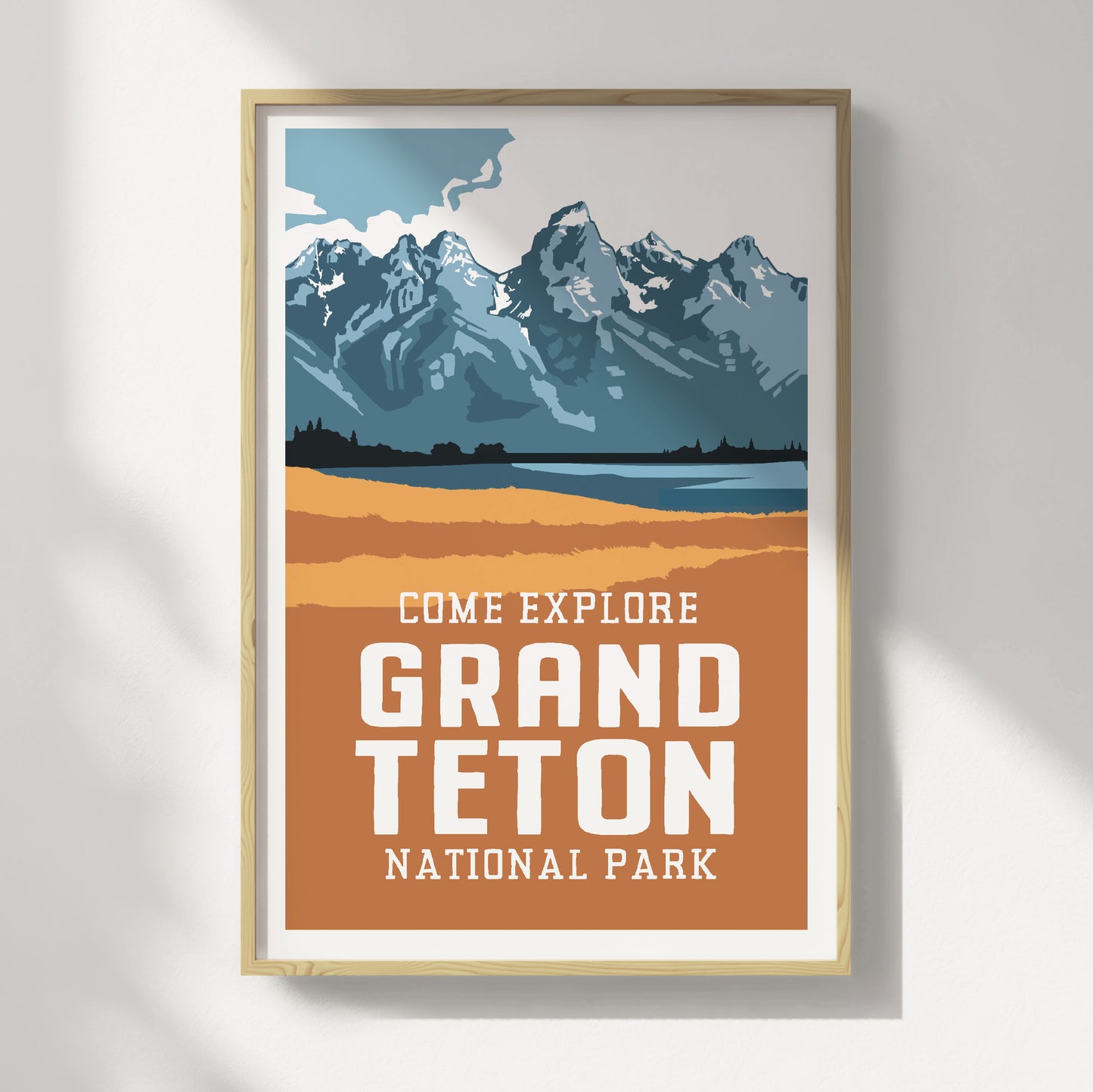 Grand Teton National Park Travel Poster