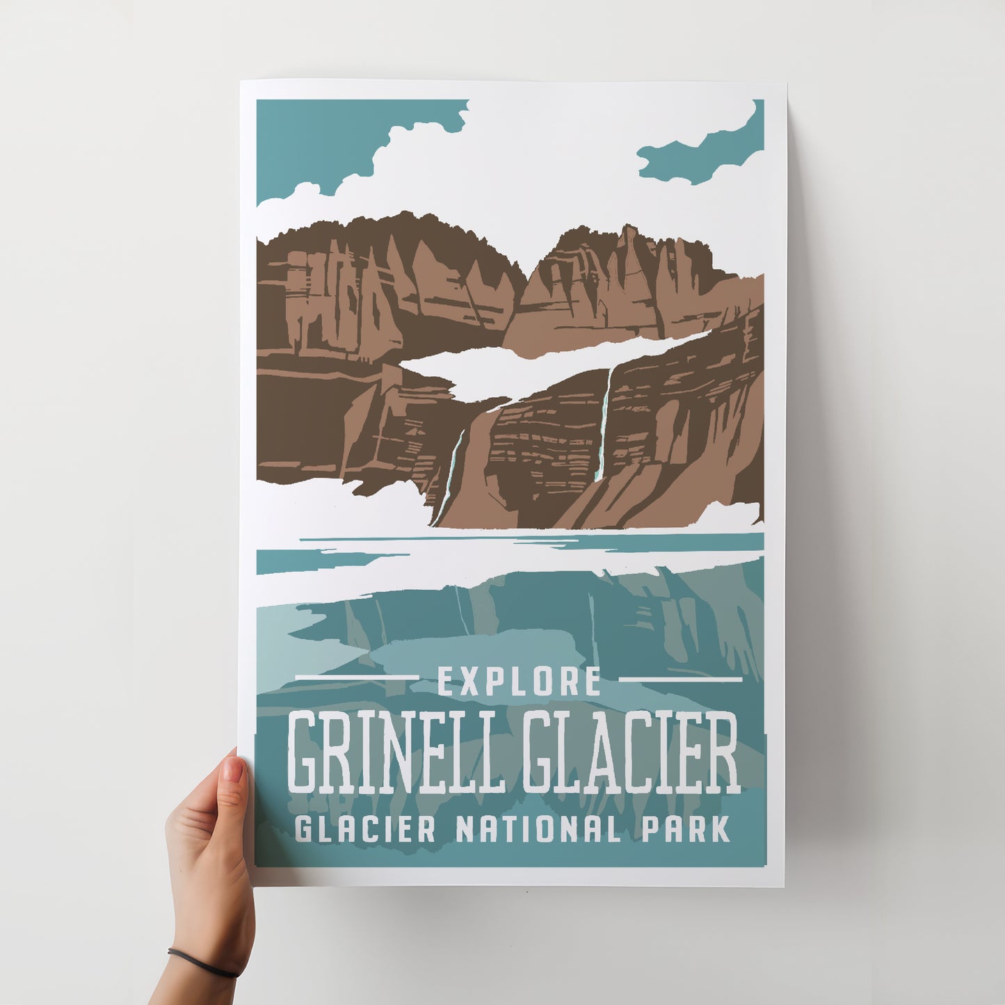 Grinnell Glacier Travel Poster
