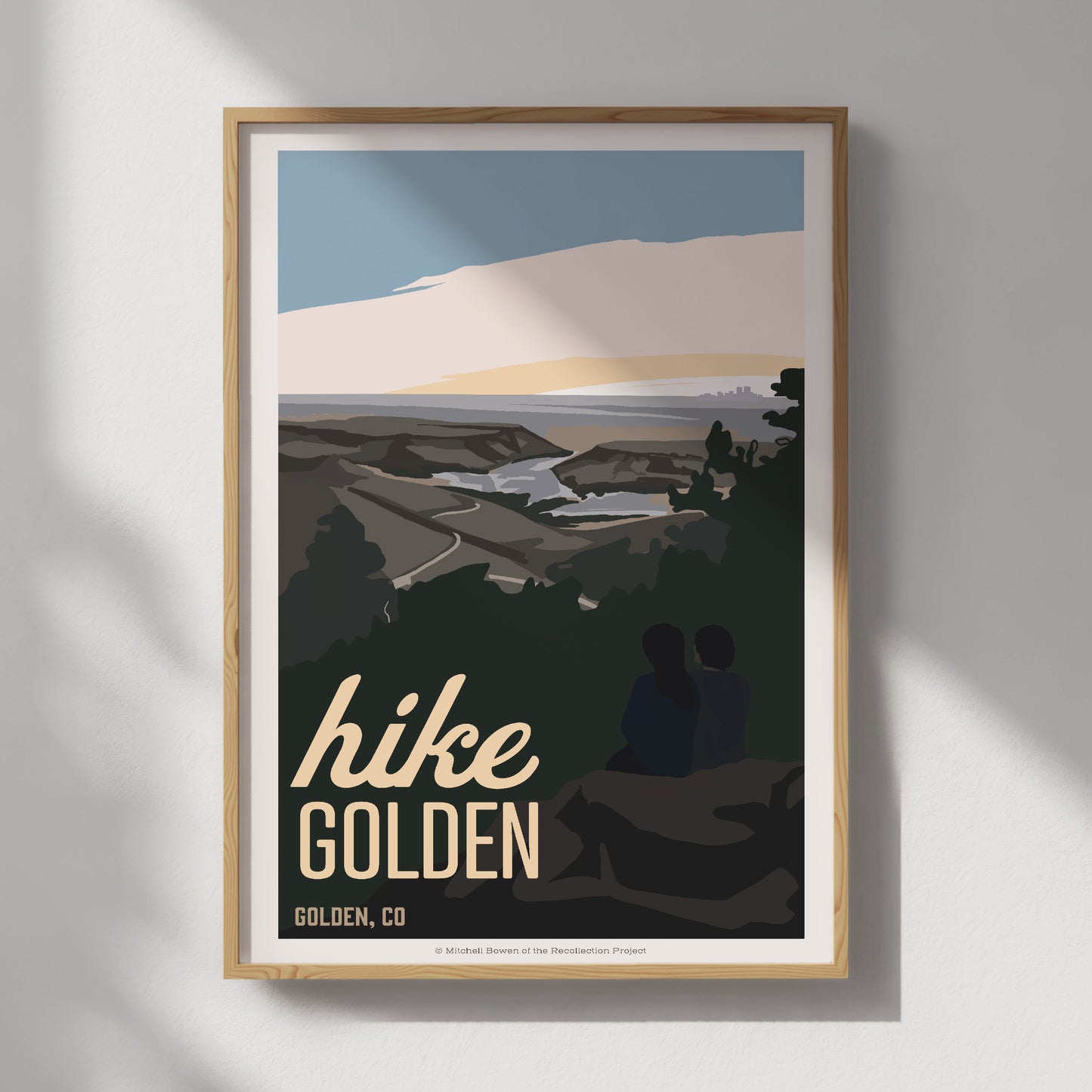Hike Golden Travel Poster