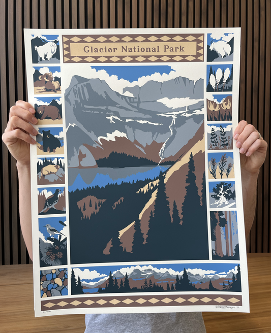 Glacier National Park Limited-Edition Screen Print