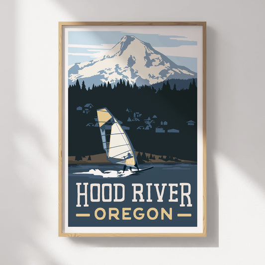 Hood River, Oregon Travel Poster