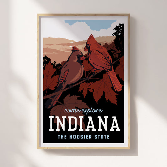 Indiana Travel Poster