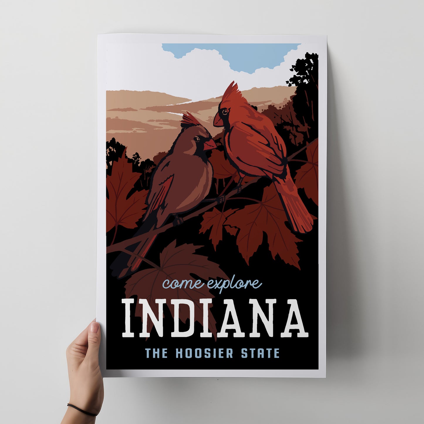 Indiana Travel Poster