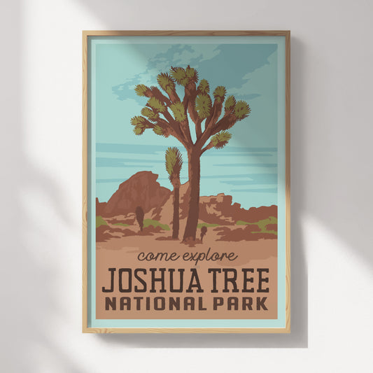 Joshua Tree National Park Travel Poster